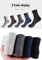 Thermal Terry Winter Socks – Thick Unisex Crew for Cold Weather