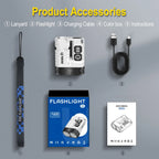 Rechargeable EDC Keychain Flashlight – Magnetic LED Work Light for Camping