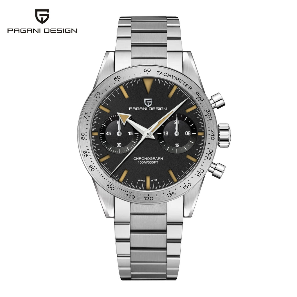 Pagani Design Moon Chronograph – Retro Sports Quartz Watch for Men
