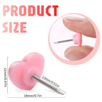Heart Push Pins – Decorative Red Thumbtacks for Cork Boards and Office Decor