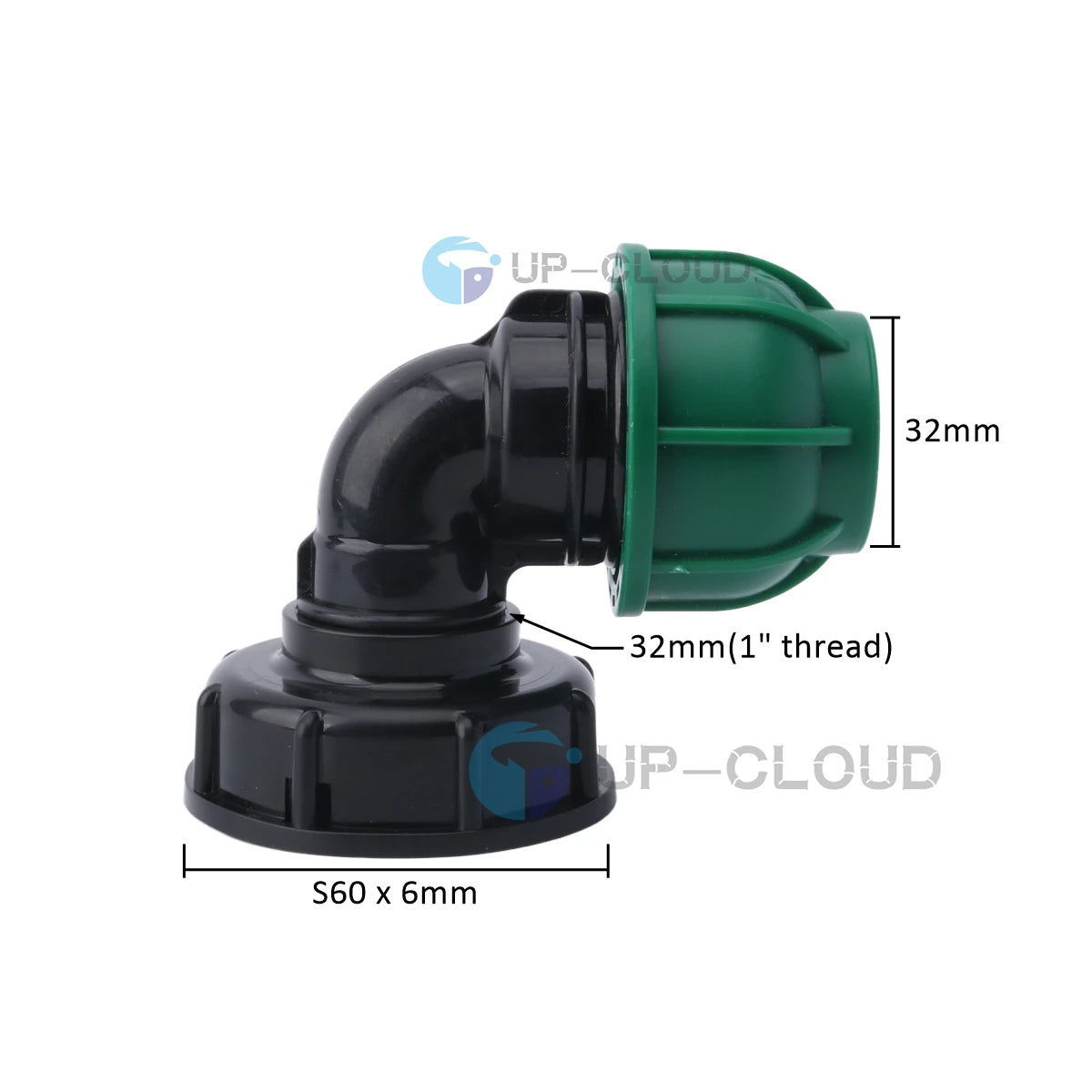 IBC Tank Adapter – S60 to PE Pipe Fitting for Garden Irrigation Systems