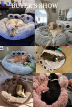 Plush Fluffy Pet Bed – Large Soft Cushion for Dogs and Cats