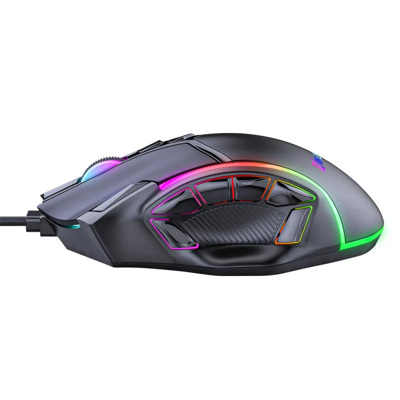 RGB Gaming Mouse – 12800 DPI Programmable 12-Button Ergonomic Controller for PC