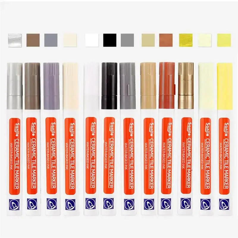 Waterproof Grout Repair Marker – White Tile Seam Paint for Bathroom Restoration