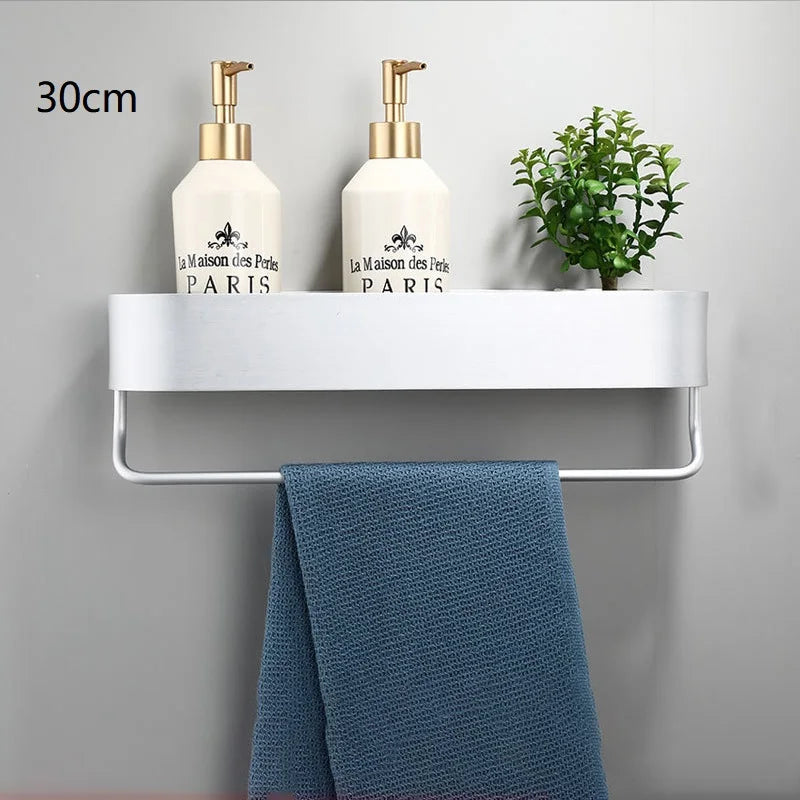 Bathroom Wall Mounted Shelf – No Drill Storage Rack for Shower Organization