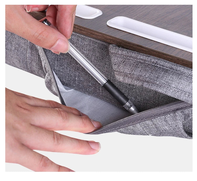 Portable Laptop Lap Desk – Soft Cushion Tray for Student Dormitory Study