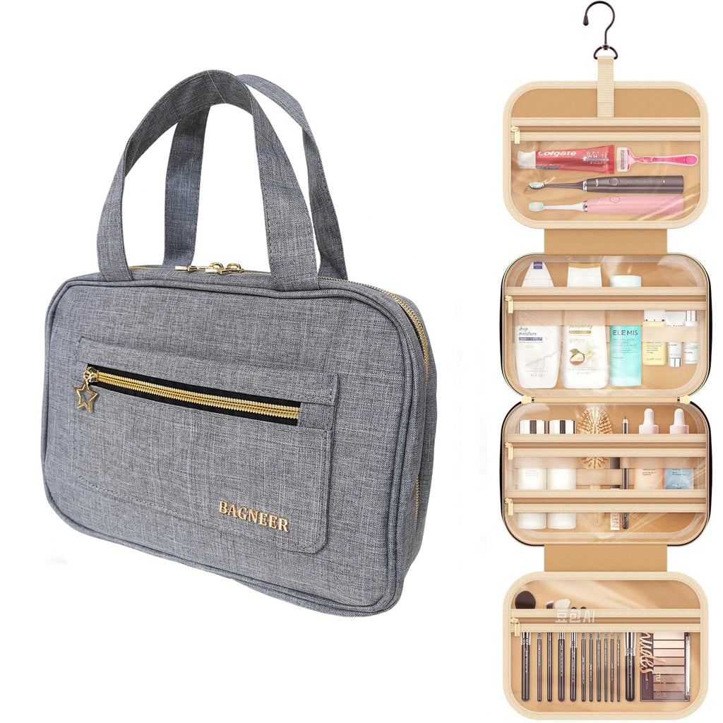 Foldable Toiletry Bag – Waterproof Travel Organizer for Cosmetic Storage