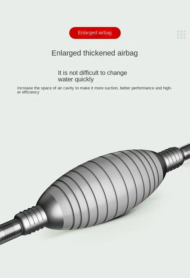 Aquarium Gravel Vacuum Cleaner – Manual Siphon Pump for Fish Tank Maintenance