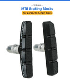 70mm V-Brake Pads – Threaded Linear Pull Shoes for Mountain Biking