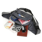 Ultra Thin Canvas Waistpack – Lightweight Men's Belt Bag for Travel Outdoor