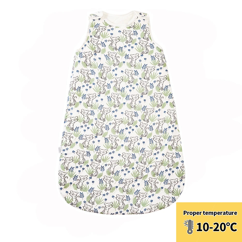 Bamboo Cotton Sleeping Bag – Warm Newborn Wearable Blanket for Winter Sleep