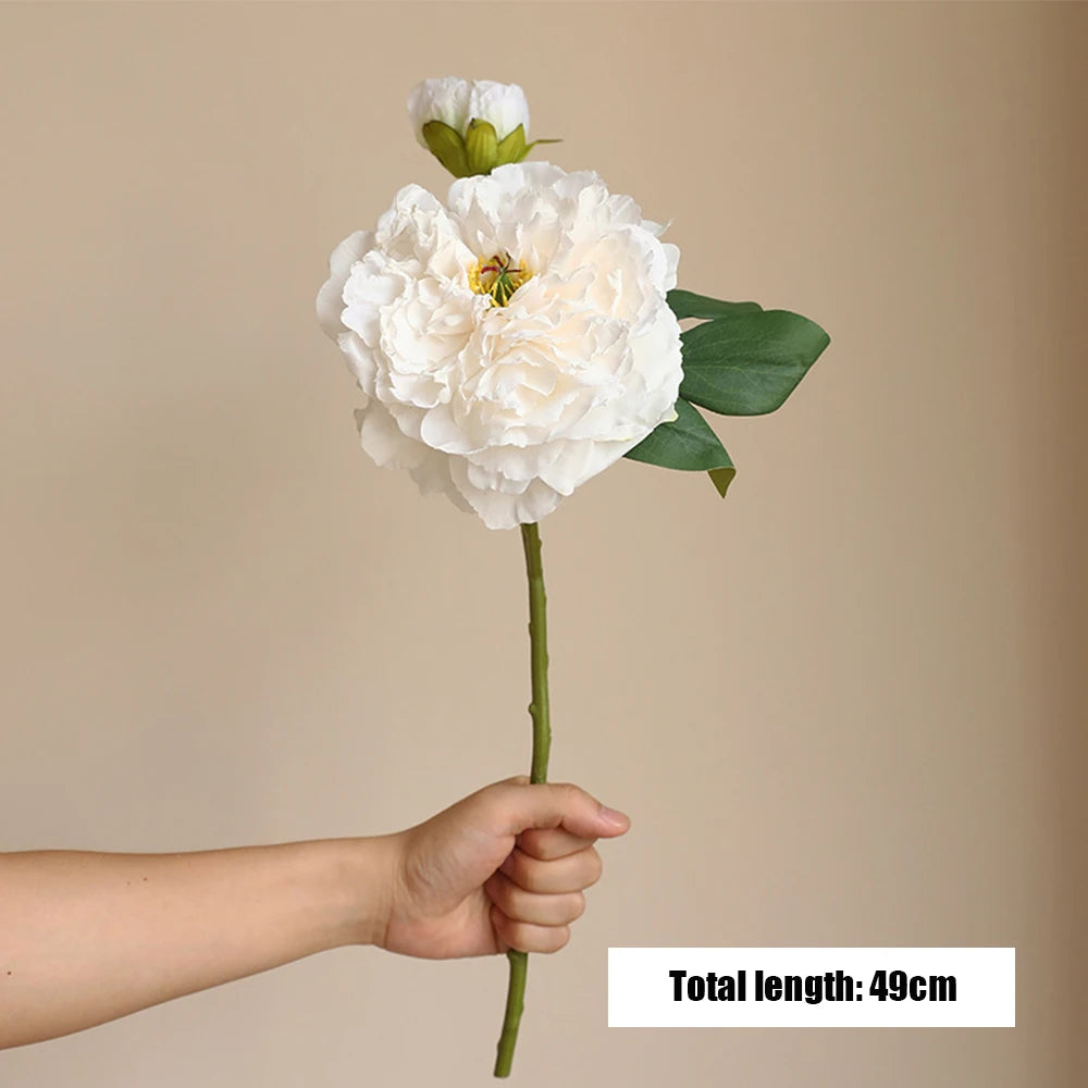 Large Silk Peony Bouquet – Realistic Artificial Flowers for Home Wedding Decor