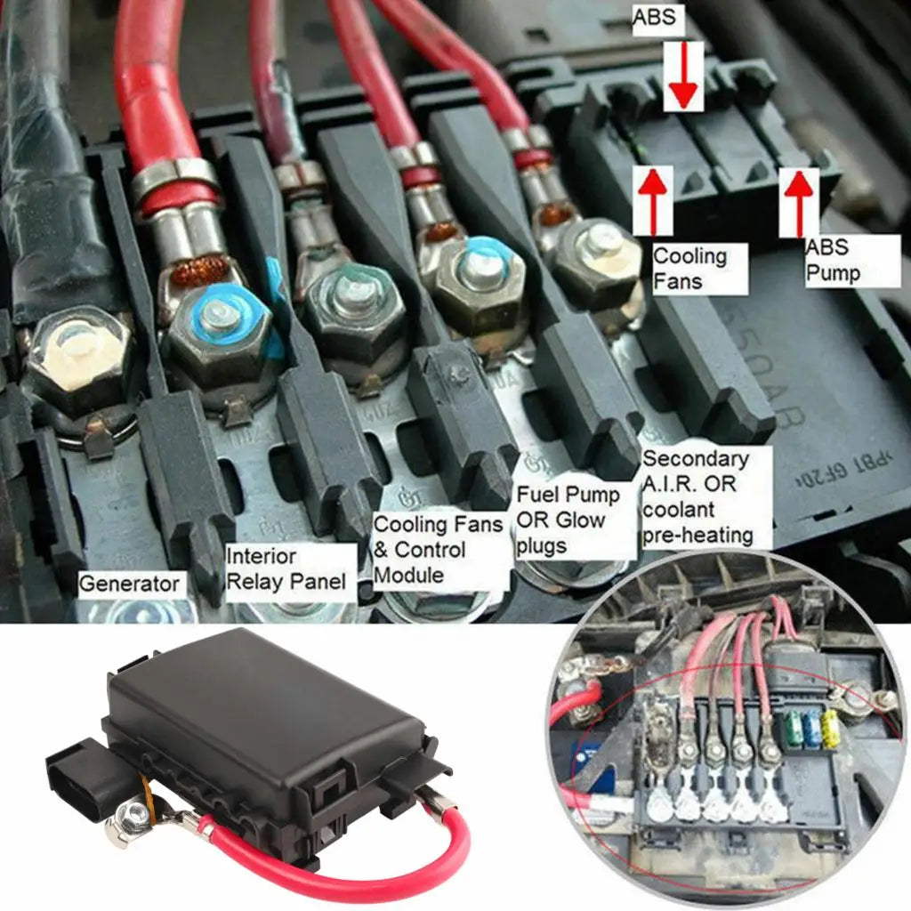 Battery Terminal Fuse Holder Box – Electrical Repair for VW Audi Skoda