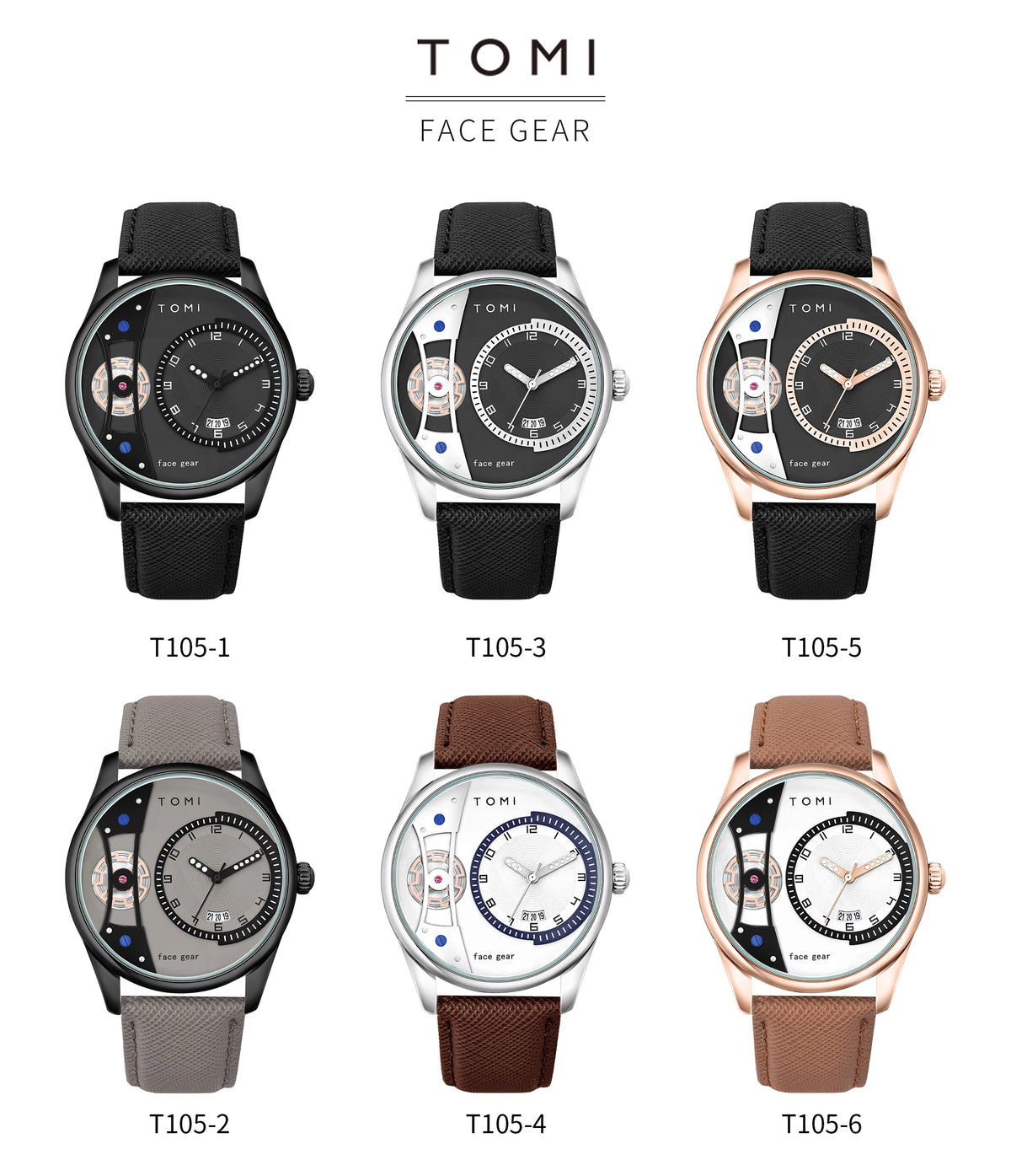 Minimalist Quartz Watch – Luxury Double Strap Set for Business Gift