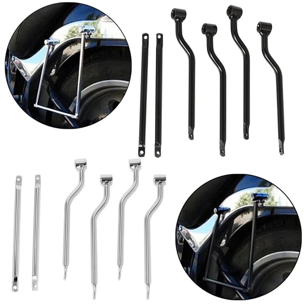 Universal Motorcycle Saddlebag Support Brackets – Side Luggage Mounts for Cruiser