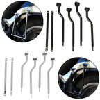 Universal Motorcycle Saddlebag Support Brackets – Side Luggage Mounts for Cruiser