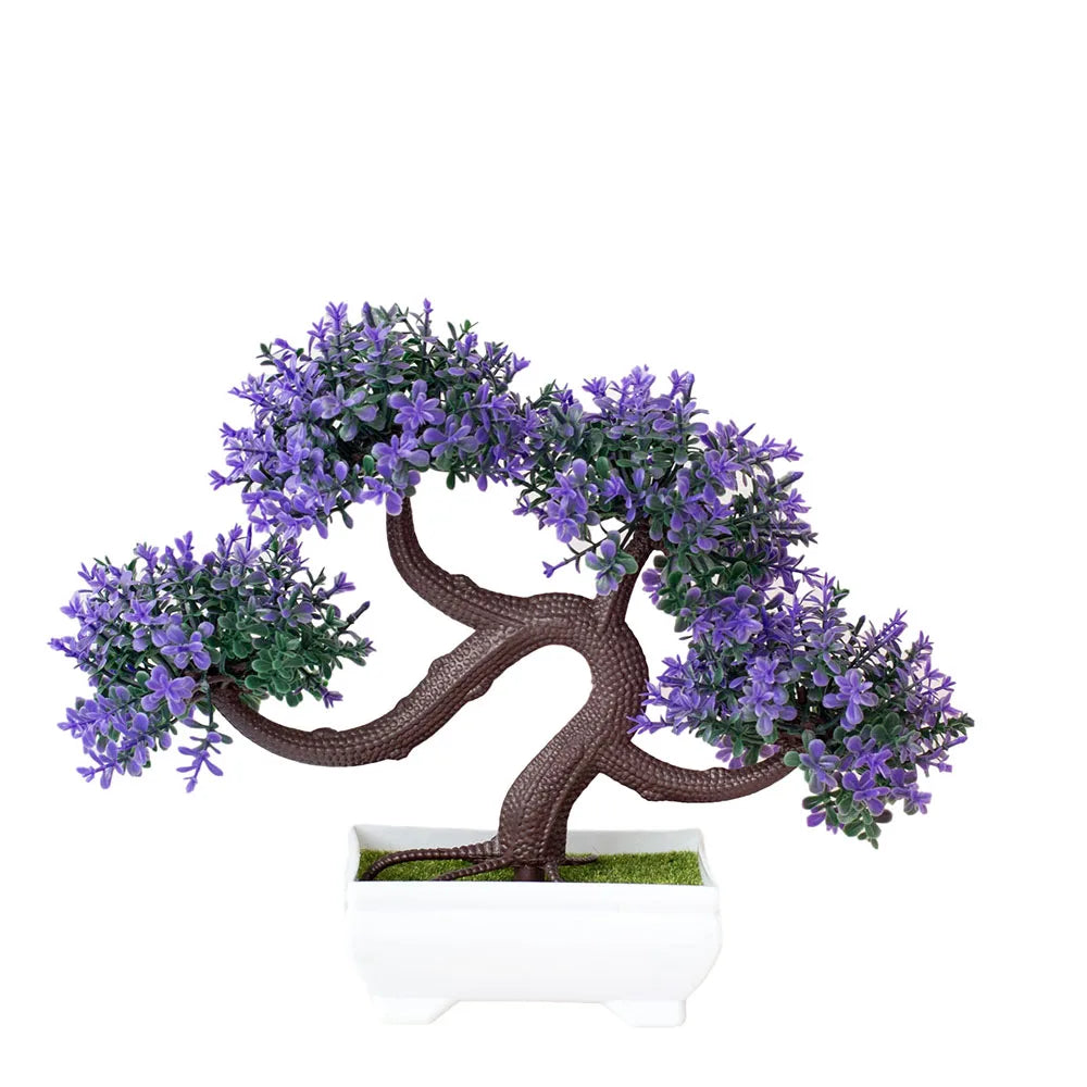 Artificial Potted Bonsai Tree – Zen Miniature Plant for Home Desk Decor