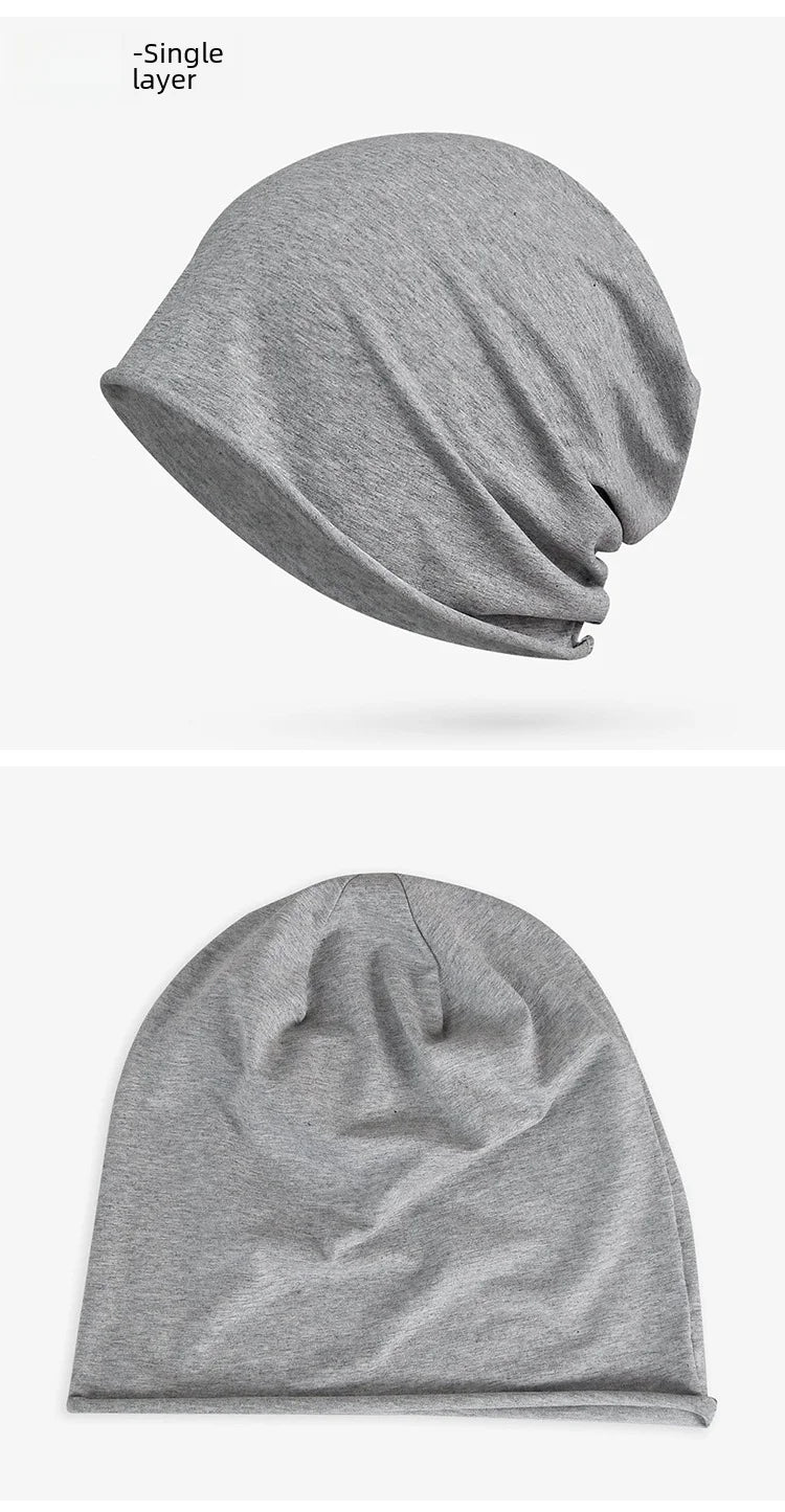 Cotton Sleep Cap – Breathable Unisex Headscarf for Nightwear and Hair Loss