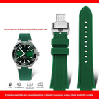 Rubber Watch Strap – Silicone Diving Band for Oris Aquis Series