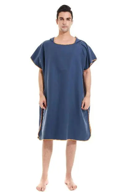 Microfiber Surf Poncho – Hooded Changing Towel for Beach and Swim