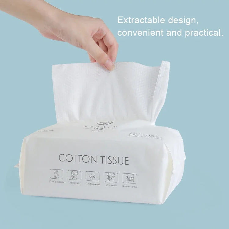 Soft Cotton Disposable Face Towels – Absorbent Rags for Skincare and Bathing