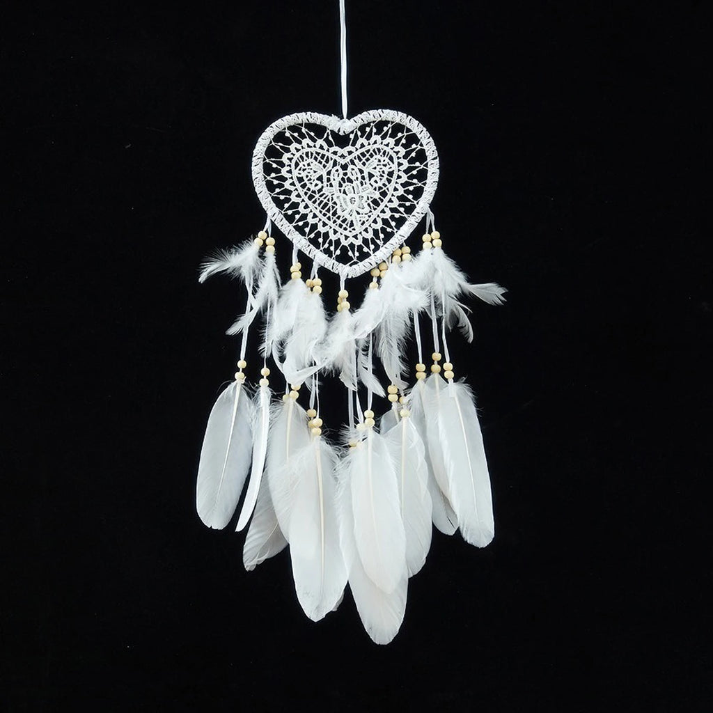 LED Heart Dreamcatcher – Hanging Nordic Ornament for Wedding Decor