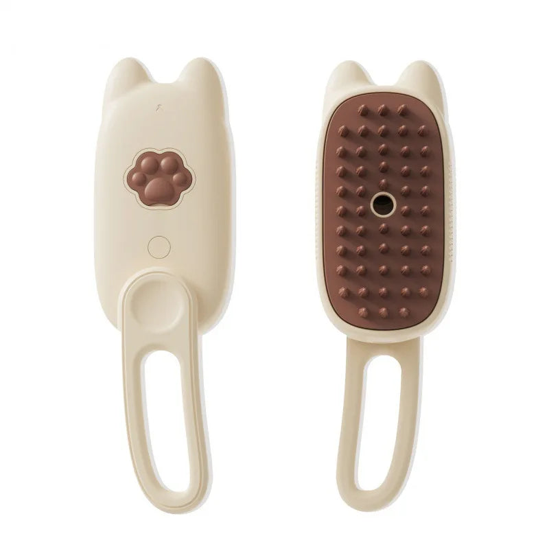 3-in-1 Pet Steam Grooming Brush – Electric Spray Comb for Dog and Cat Shedding