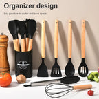 Silicone Kitchen Utensil Set – Non-Stick Cooking Tools for Home Chefs