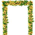 Artificial Sunflower Vine – Silk Garland for Wedding Home Garden Decor