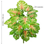 Artificial Monstera Plant – 104cm Plastic Palm Tree for Home Office Decor
