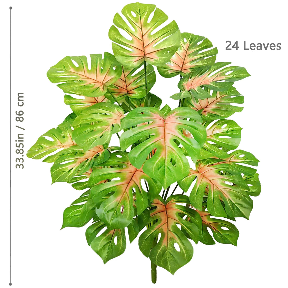 Artificial Monstera Plant – 104cm Plastic Palm Tree for Home Office Decor