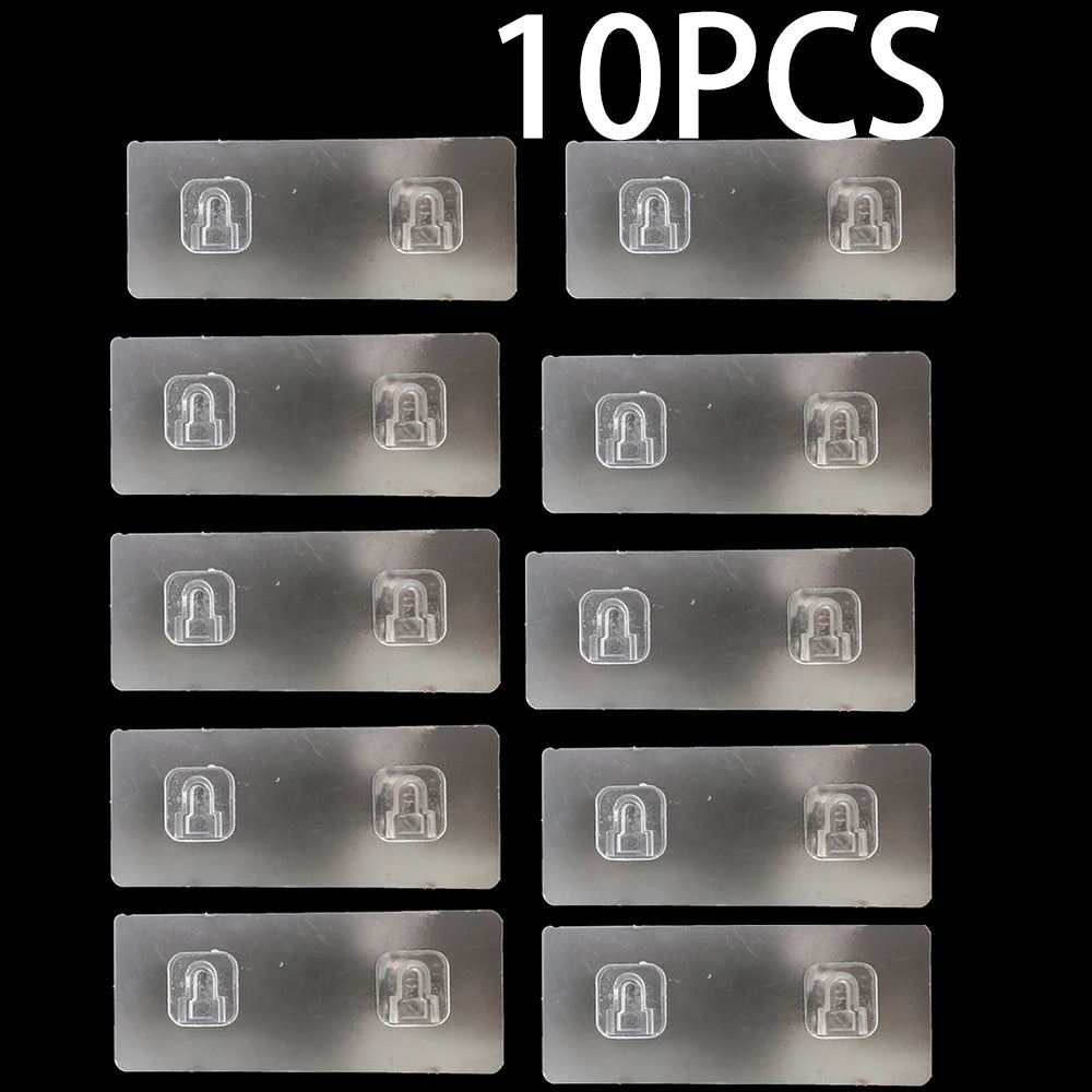 Adhesive Wall Hooks – Punch-Free Hanging Rack for Kitchen and Bathroom Storage