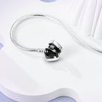 925 Sterling Silver Charm Bracelet – Adjustable Green Zircon for Birthday Gifts