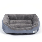 Soft Square Dog Bed – Warm Washable Cushion for Medium to Large Dogs