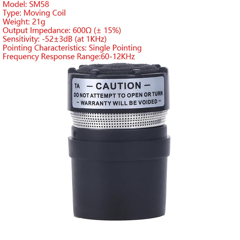 Dynamic Microphone Capsule – Professional Replacement for Shure Wired Mics