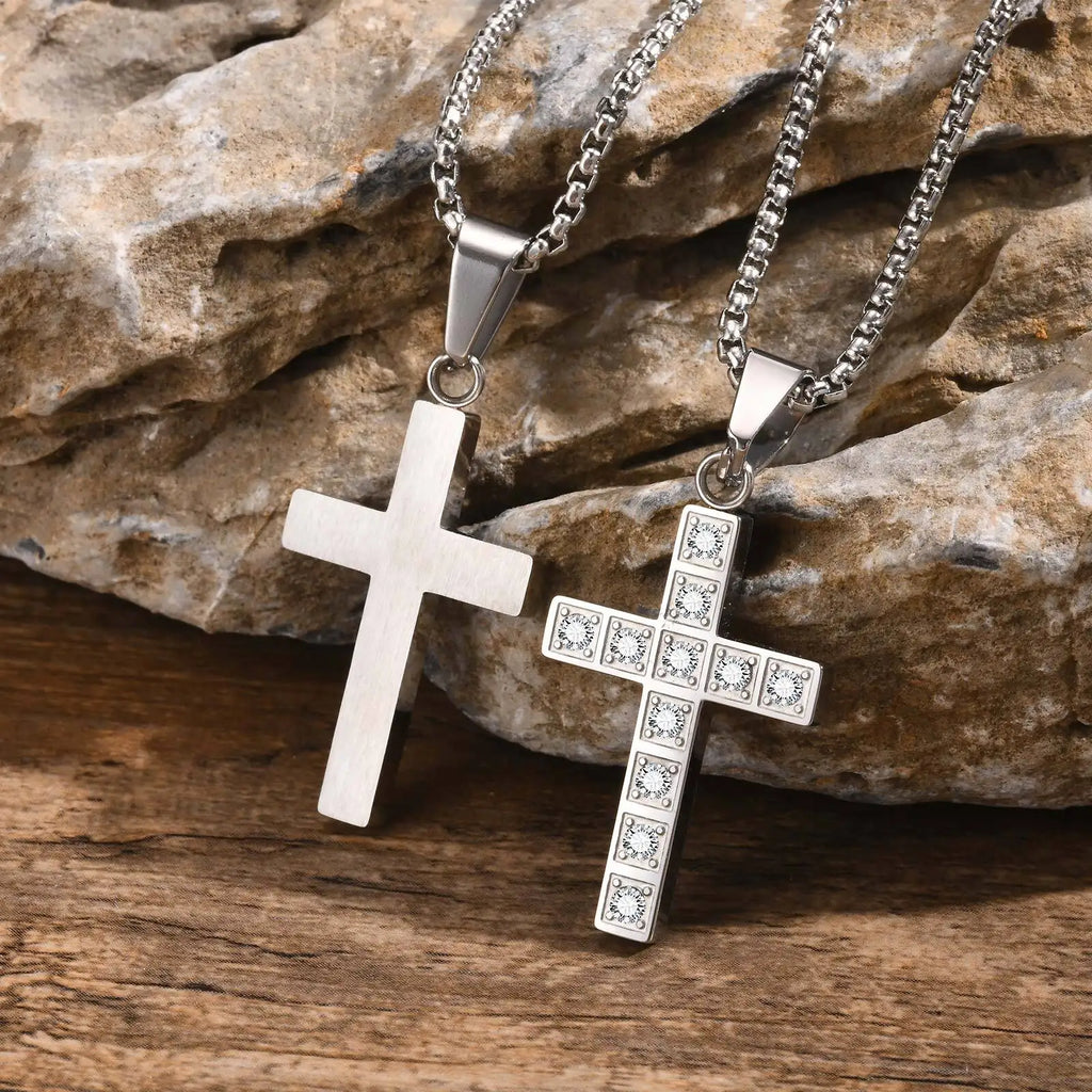 Faith Cross Pendant Necklace – Christian Jewelry for Men and Women