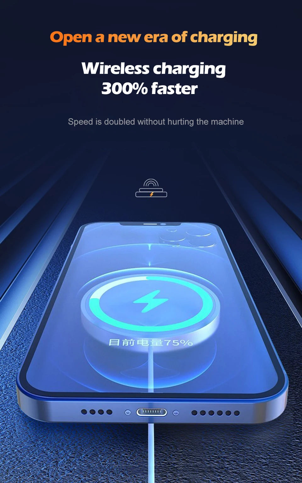 Magnetic Wireless Charger – 30W Fast Charging Dock for iPhone 11-16 Series