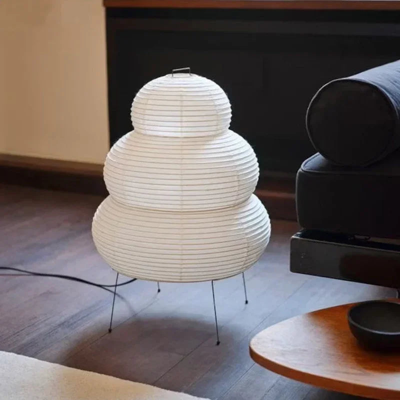 Akari Noguchi Table Lamp – Rice Paper Decorative Light for Bedroom Living Room