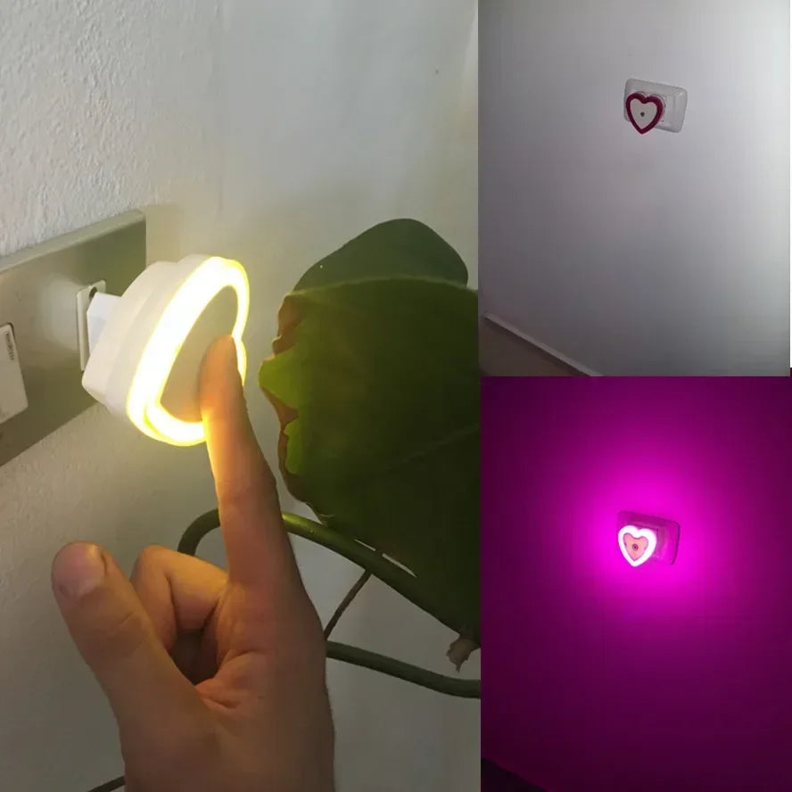 LED Auto Sensor Night Light – Energy Saving Plug-in Lamp for Kids Bedroom