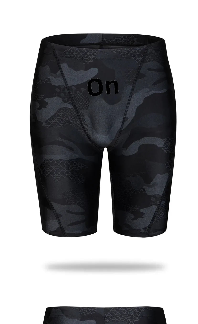 Camouflage Swim Trunks – Breathable Loose-fit Boardshorts for Men