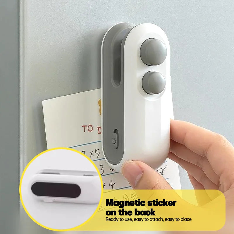 Portable Mini Heat Sealer – Handheld Plastic Bag Sealer for Kitchen Storage