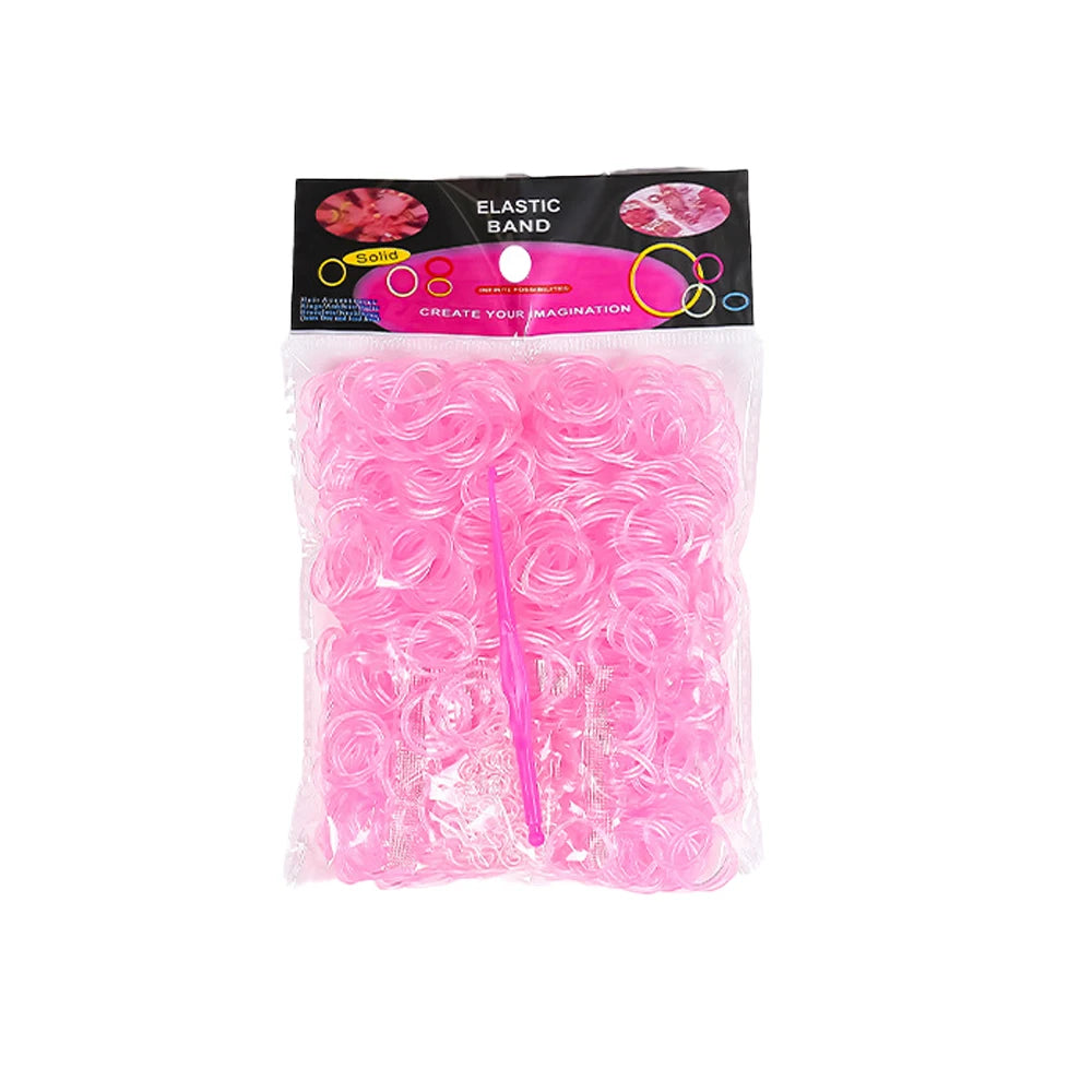 Elastic Loom Bands – Colorful DIY Jewelry Making Kit for Kids Crafts