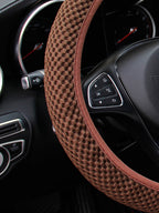 Breathable Mesh Car Steering Wheel Cover – Comfortable Grip for Women