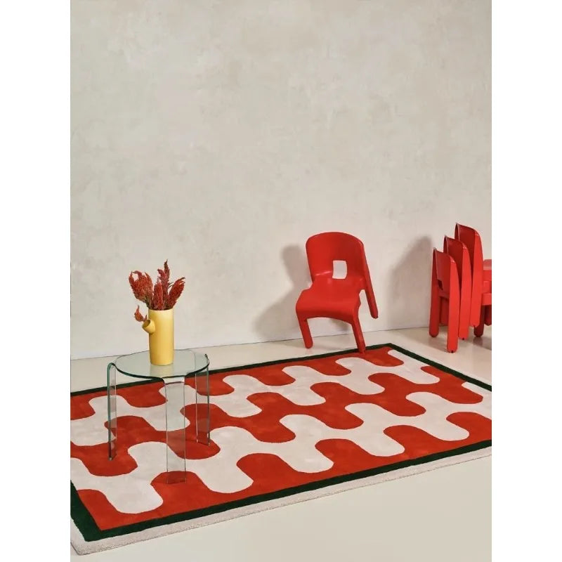Modern Abstract Area Rug – Luxury Soft Floor Mat for Living Room Bedroom