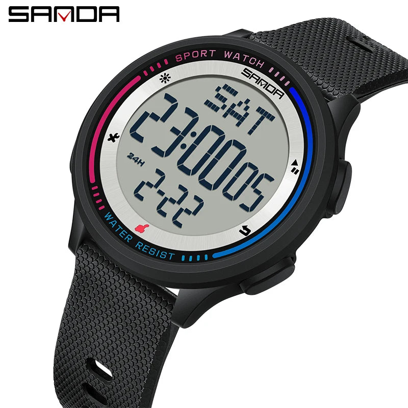 Digital Sports Watch – Waterproof Large Display for Outdoor Athletics