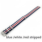 Woven Nylon Watch Strap – 18mm-22mm Canvas Wristband for Men and Women