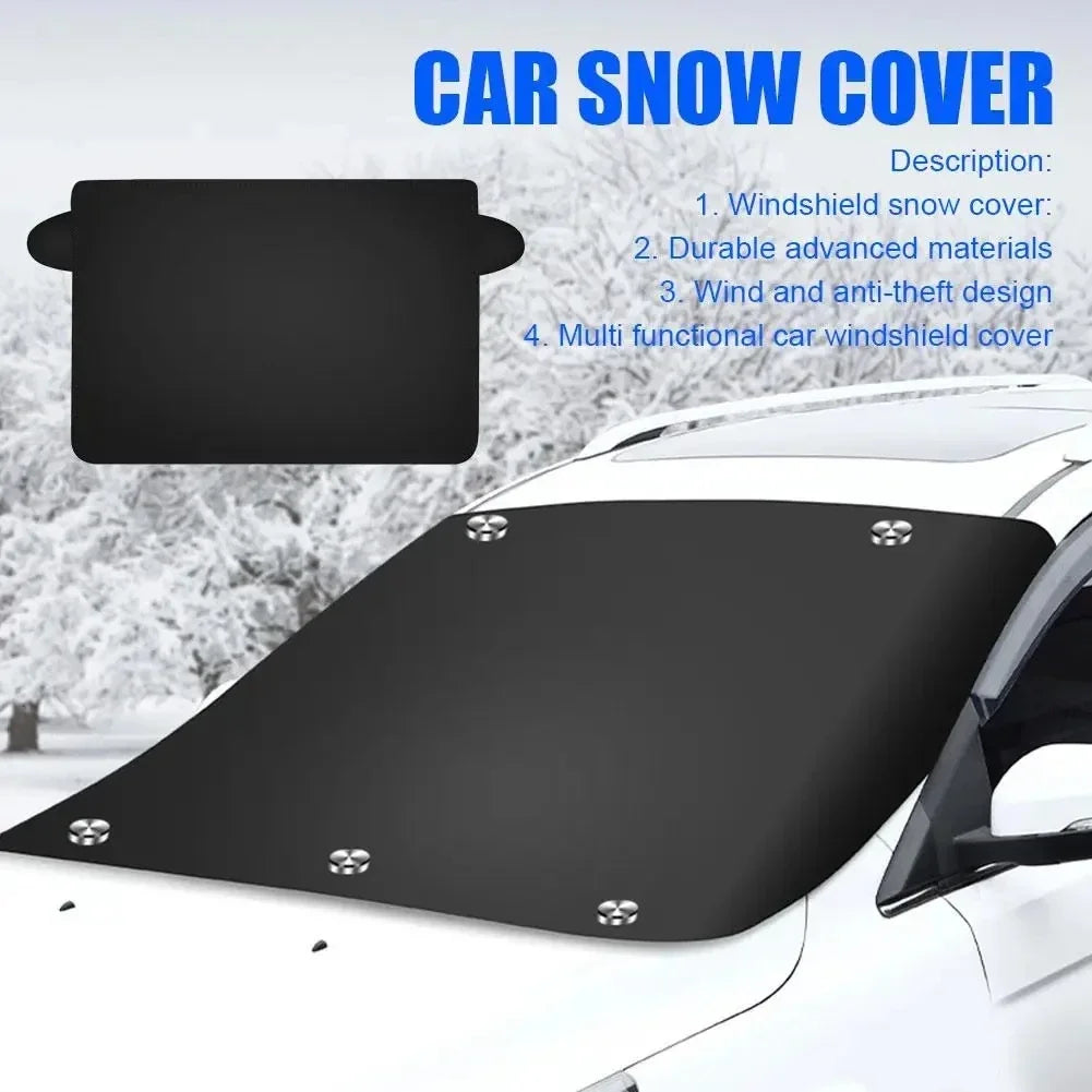 Magnetic Windshield Snow Cover – 210x120cm Waterproof Sunshade for Winter
