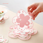 Sakura Cherry Blossom Coaster – Silicone Heat Insulation Mat for Tea Mugs