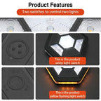 Magnetic Rotating LED Warning Light – Rechargeable Signal for Road Safety