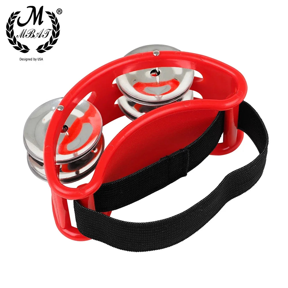 Foot Tambourine with Metal Jingles – Percussion Instrument for Drumming